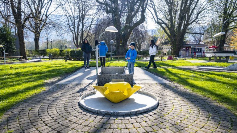 Die Minigolfanlage am See.⇒Stadt Bregenz