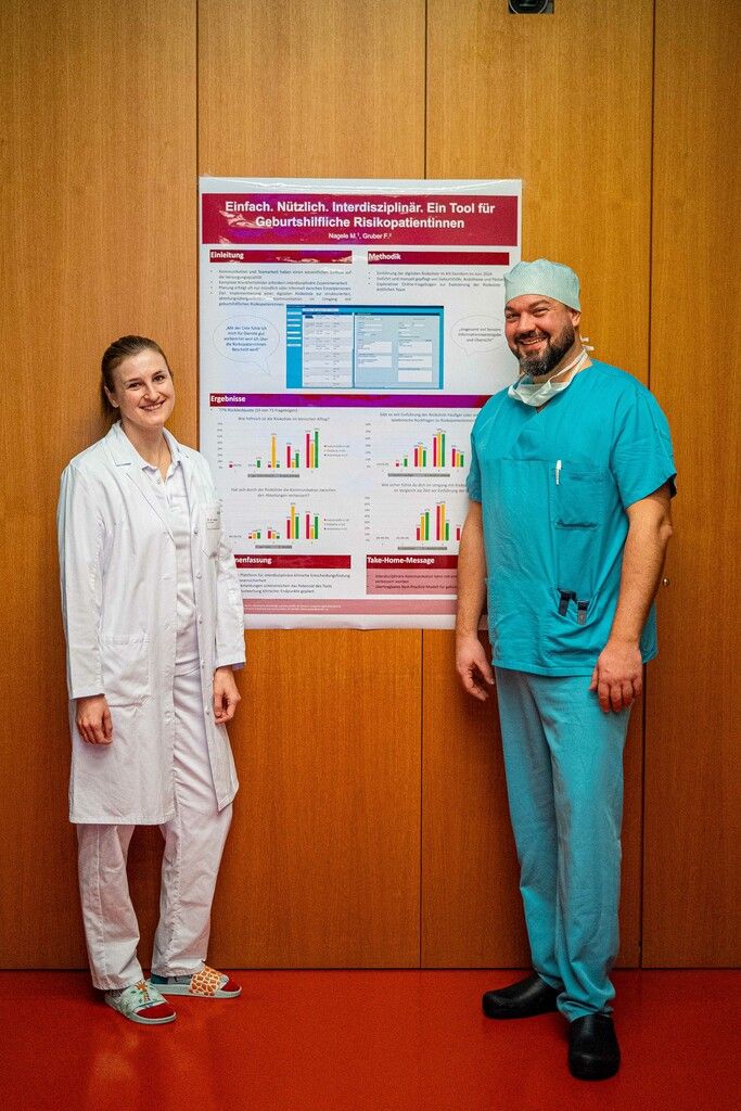 Die Oberärzte Margarita Nagele und Fabian Gruber.⇒Gedankenwald