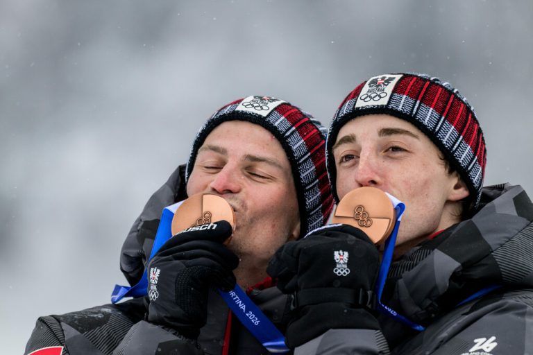 Johannes Lamparter und Stefan Rettenegger konnten über Bronze jubeln. GEPA