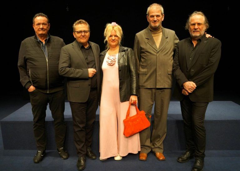 Kostümbildnerin Nicole Wehinger, Autor Bernhard Studlar und Musiker Herwig Hammerl. Ritter (7)