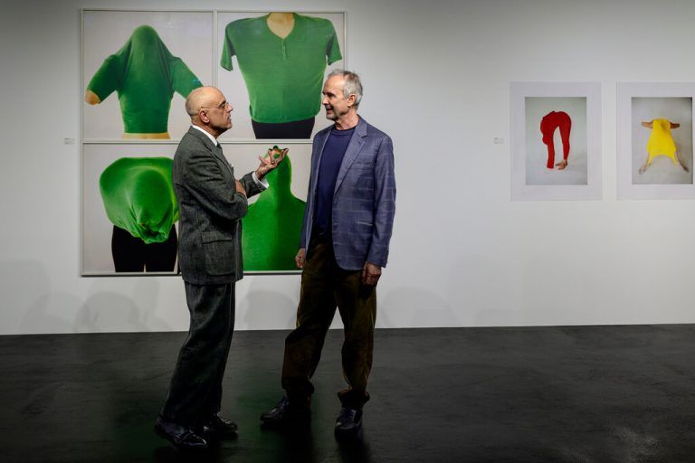 Kurator Gerald Matt (l.) und Künstler Erwin Wurm.⇒