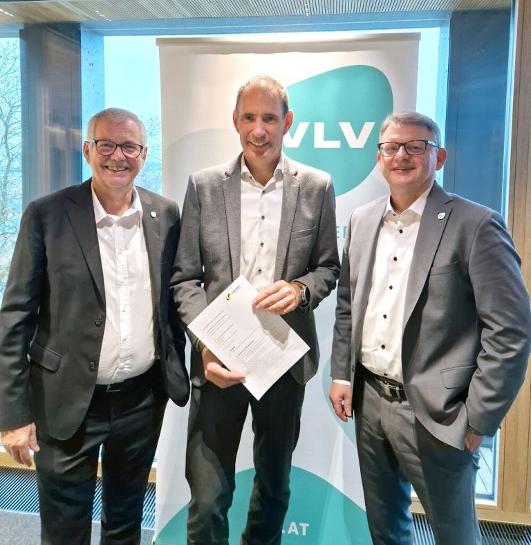 Robert Sturn (VLV), Mario Amann (Sicheres Vorarlberg) und Klaus Himmelreich (VLV). ⇒VLV