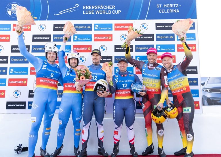 Steu/Kindl standen gestern am obersten Podest. ⇒FIL/Kristen