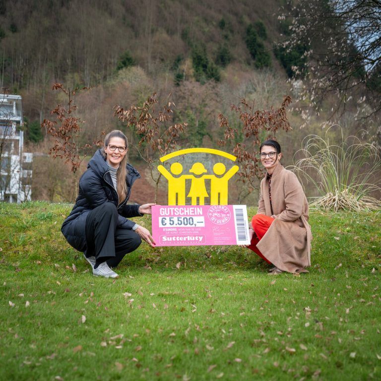 5500 Euro für das Kinderwohl.⇒sutterlüty