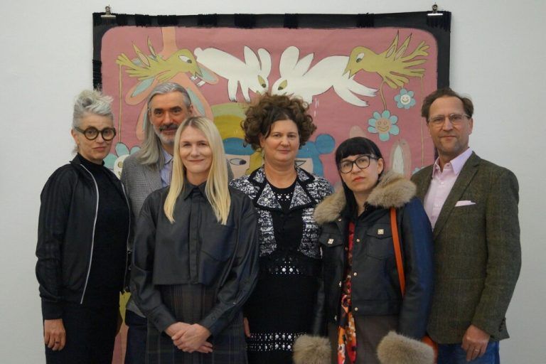 Das Team der Gemeinschaftsausstellung: Nicole Malbec, Nándor Angstenberger, Katja Berger, Rhea Standke, Chris Kroiss und Christian Strasser. Ritter (7)