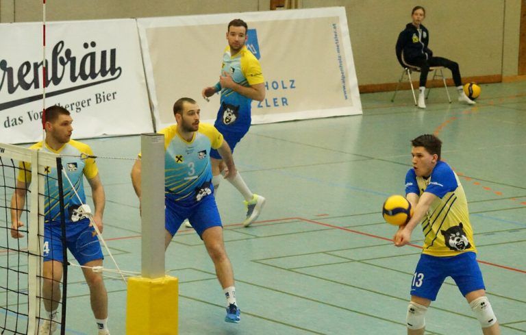 Das Team des VC Wolfurt begeisterte am Samstag­nachmittag die Fans in der Hofsteighalle. ⇒vc wolfurt