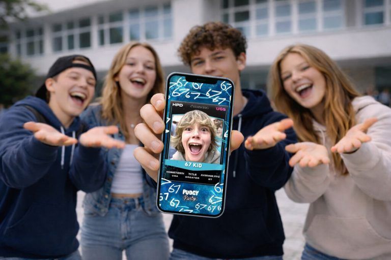 Ein TikTok-Meme, das viral ging, lös­te den Trend aus: Maverick Trevillian ist das „67 Kid“, das den Hype berühmt gemacht hat.k⇒i-generiert