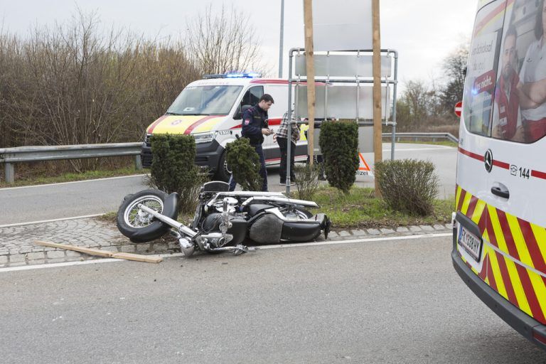 Sturz im Kreisverkehr
