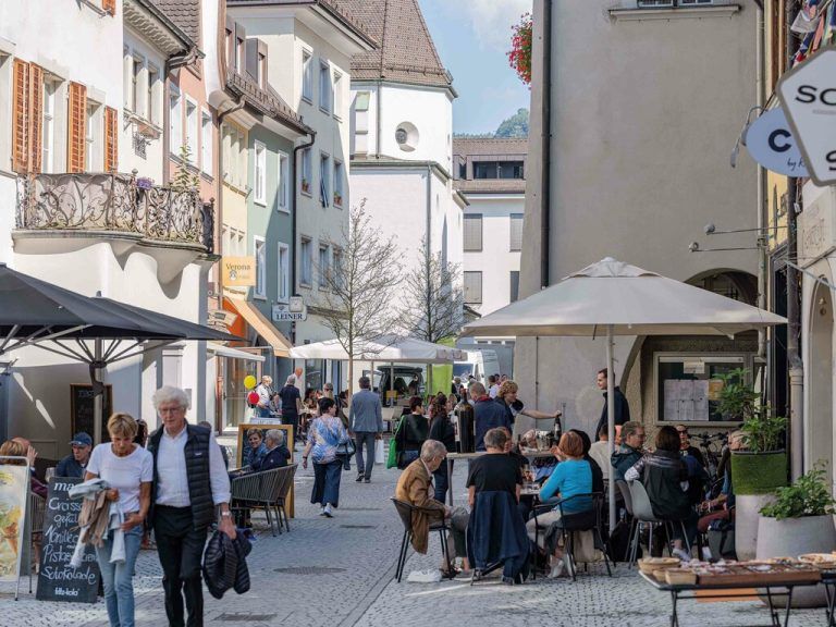 Ortszentren sollen lebendiger werden.⇒Stadtmarketing Feldkirch