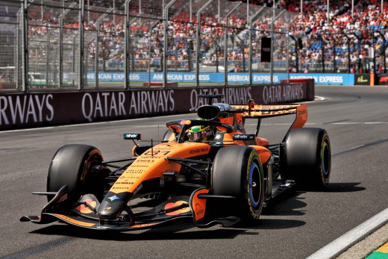 Oscar Piastri war im zweiten Training für seinen „Heim-Grand Prix“ in ­Melbourne der schnellste Fahrer. ⇒gepa