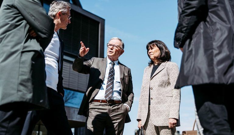 Vorarlberg-Besuch: WKÖ-Präsidentin Martha Schultz und WKV-Präsident Karlheinz Kopf.⇒Sams