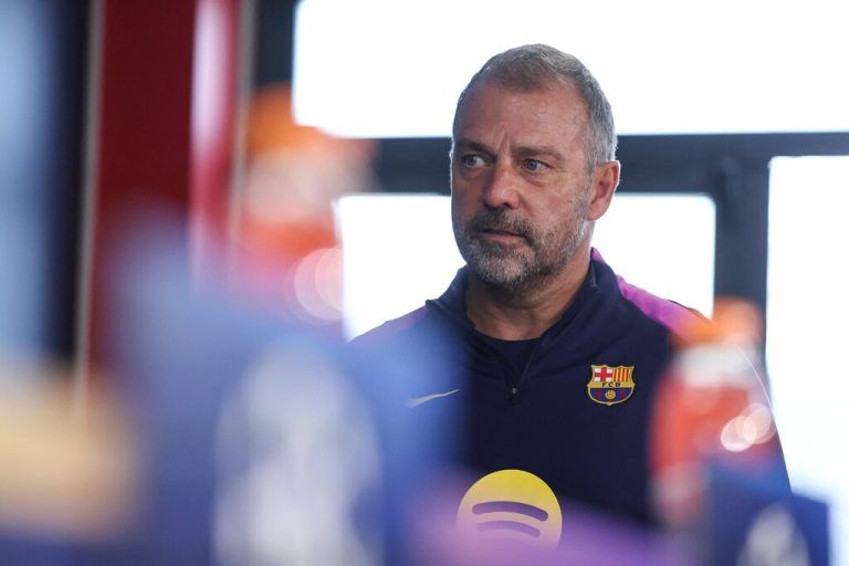Barca-Trainer Hansi Flick. ⇒apa