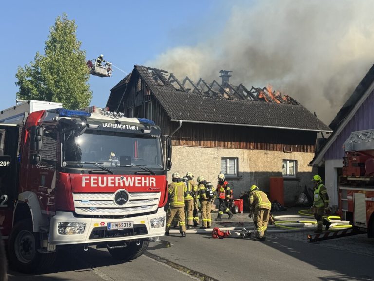 Feuerwehreinsatz in Koblach.⇒Symbolbild Vol.at