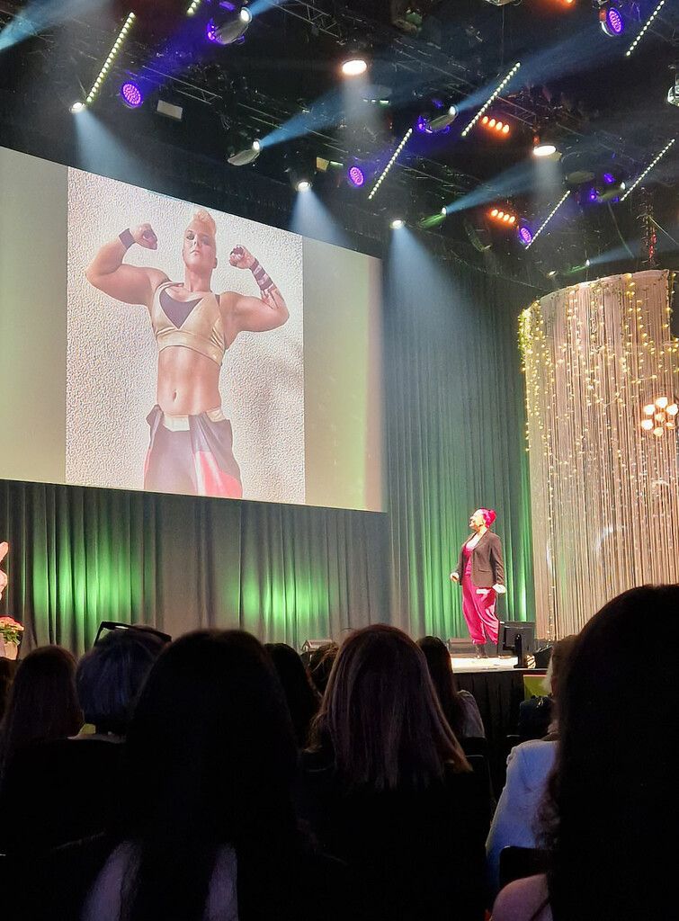 Gabert bei ihrem Vortrag „From Zero zu Hero“.