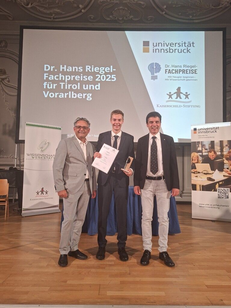 Leo Widerin wurde für seine Abschlussarbeit ausgezeichnet.Widerin (3)