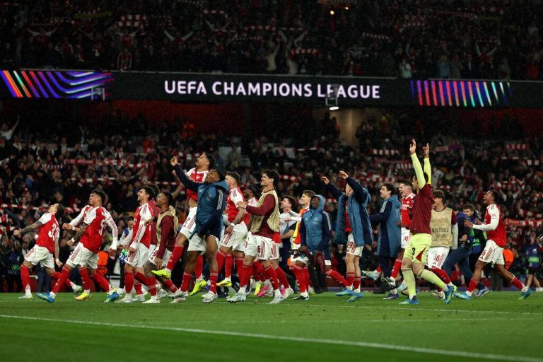 Die Gunners stehen im Finale der Champions League. ⇒AFP