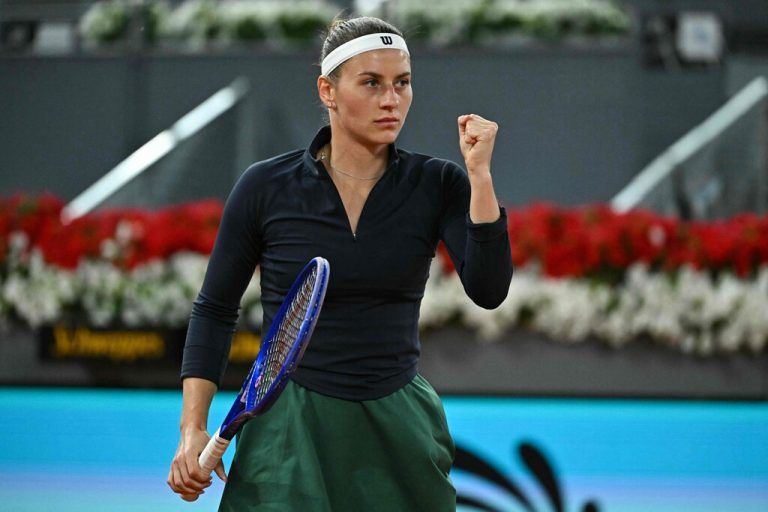Die Wahl-Österreicherin Anastasia Potapova kann auch in Rom jubeln.⇒AFP