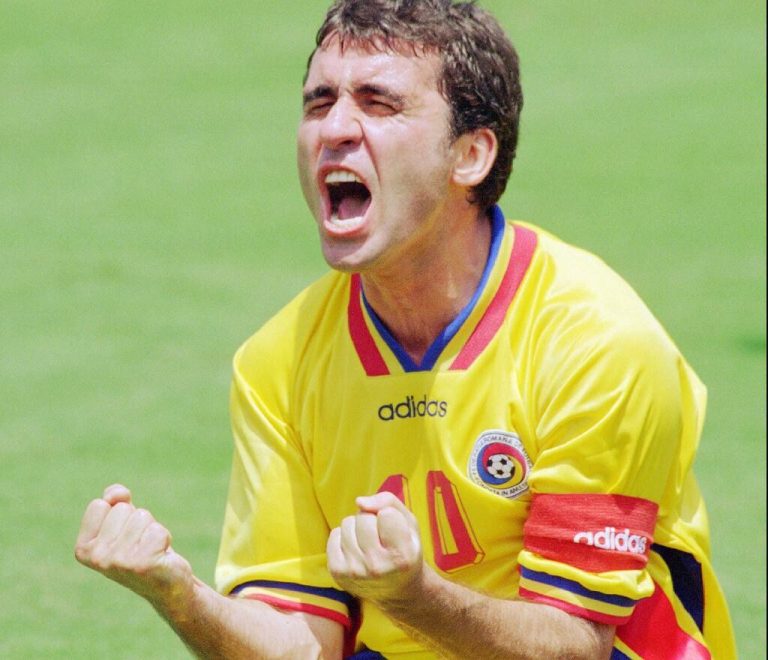 Gheorghe Hagi stieg bei der WM 1994 zum Superstar auf und wechselte danach zum FC Barcelona.⇒AFP