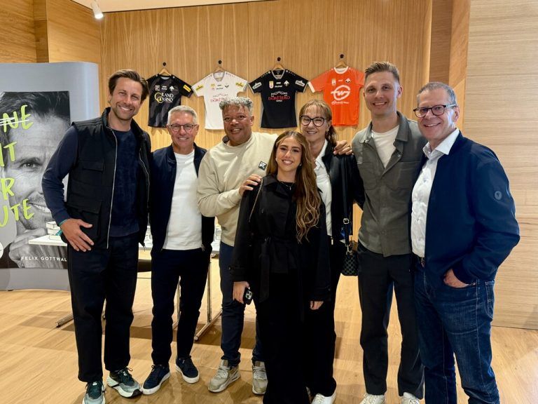 Sebastian Brandtner, Damir Canadi, Eric Orie, Carina und Susi Canadi, Philipp Netzer, Markus Borg.