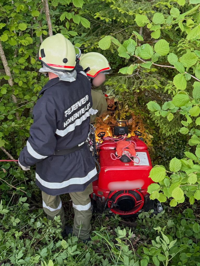 Waldbrandübung.⇒Feuerwehr Hohenweiler